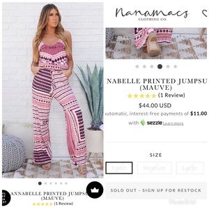 Annabelle Printed Jumpsuit